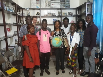 Students & Jess inside